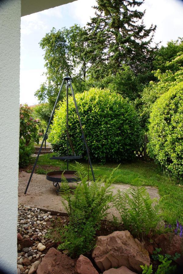 Ruhe Oase mit tollem Fernblick inmitten der Natur Limbach  Exterior foto